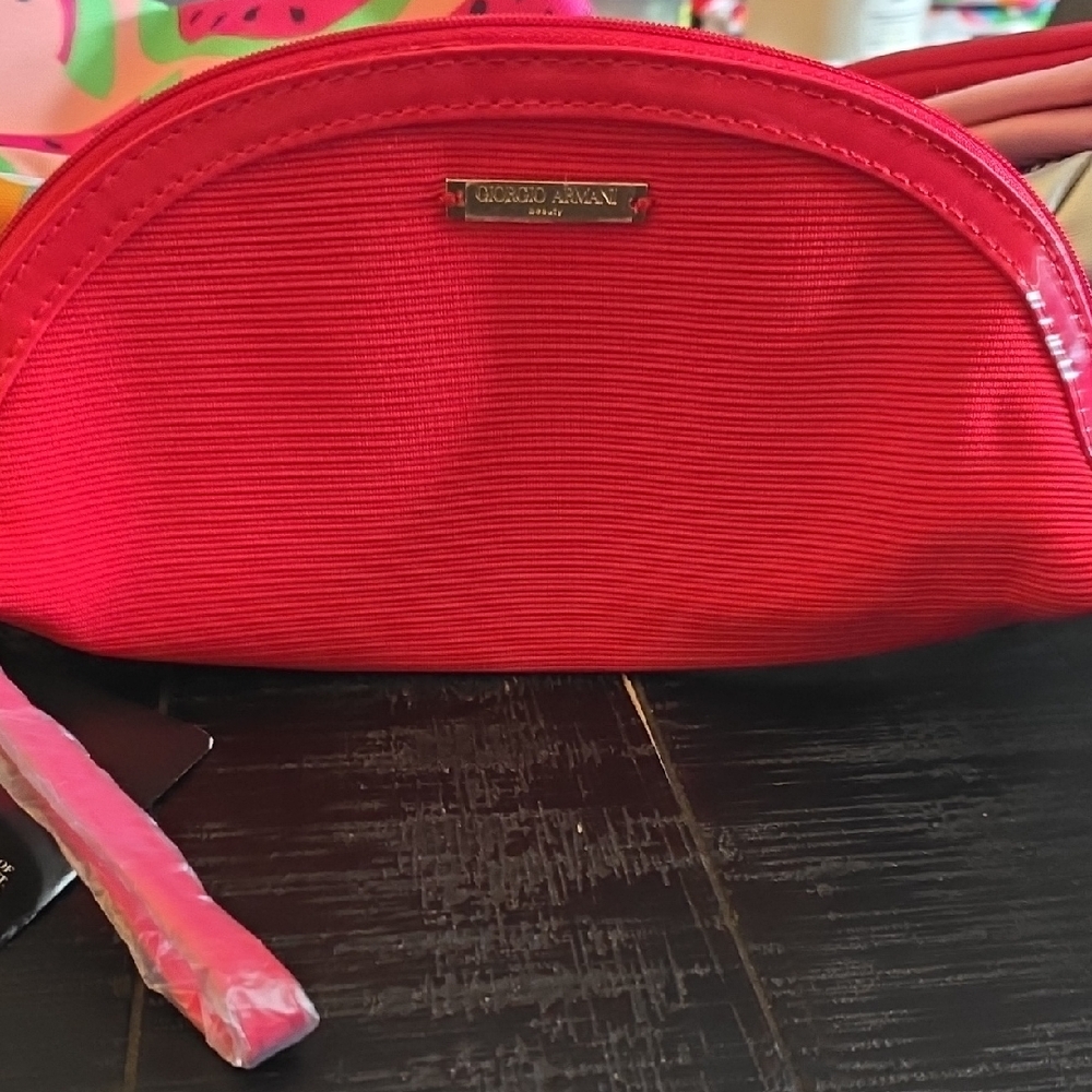 Giorgio Armani Vibrant Red Cosmetic Case